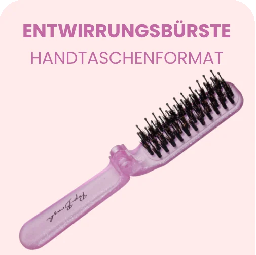 Die Entwirrungsbürste im Handtaschenformat